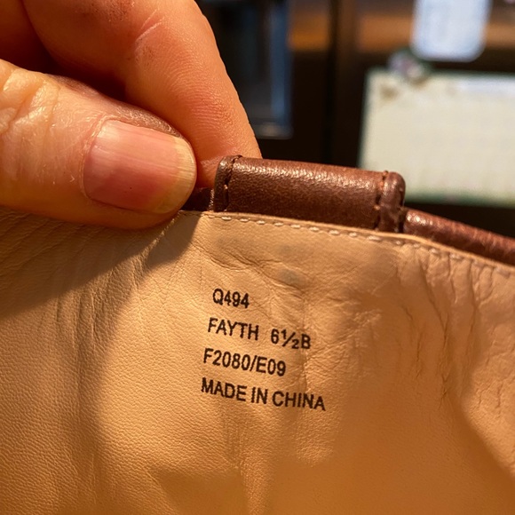 Coach Fayth Brown Leather Slip On Heel Boots - Picture 2 of 10